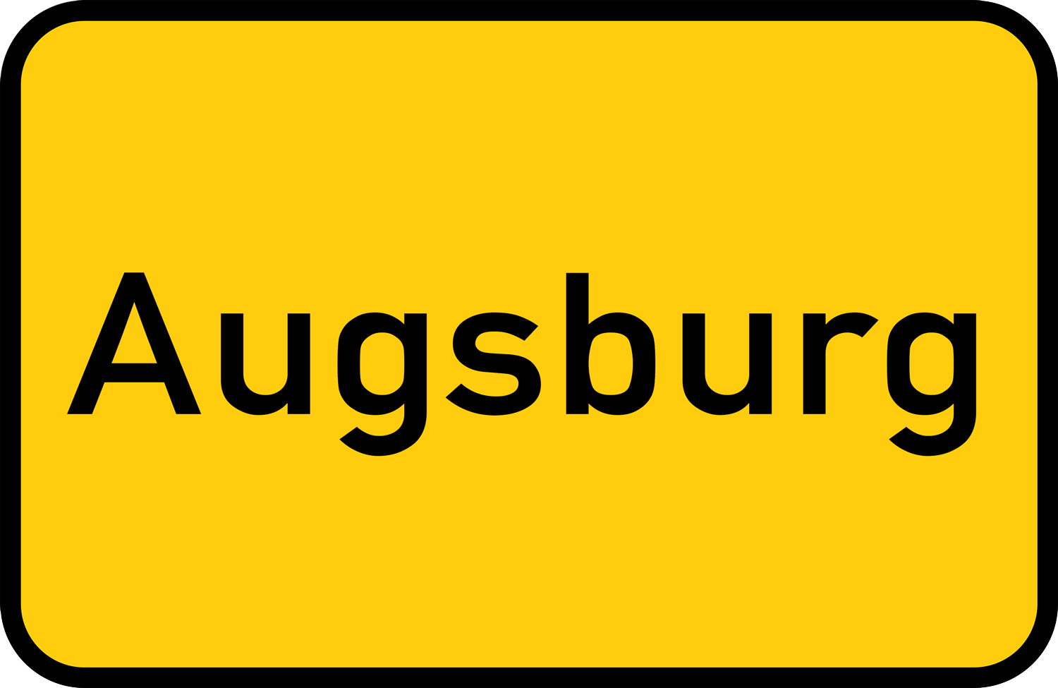 Ortseingangsschild Augsburg