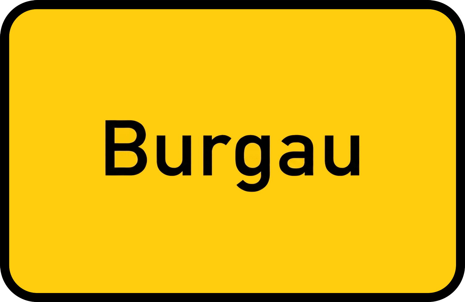 Ortseingangsschild Burgau