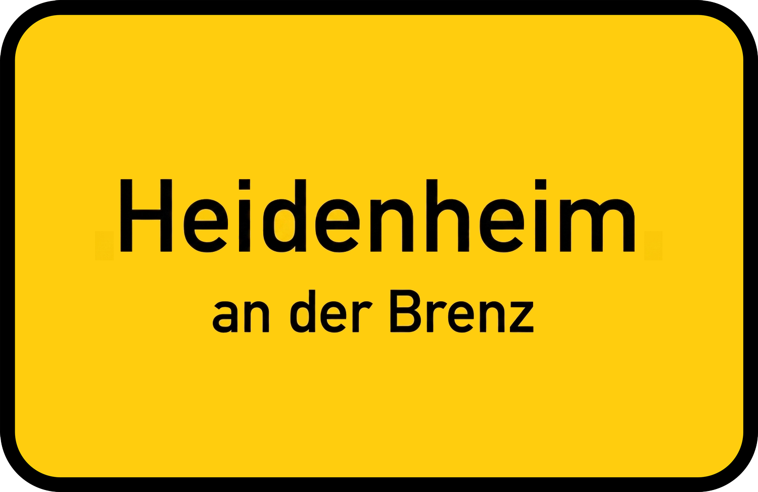 Ortseingangsschild Heidenheim