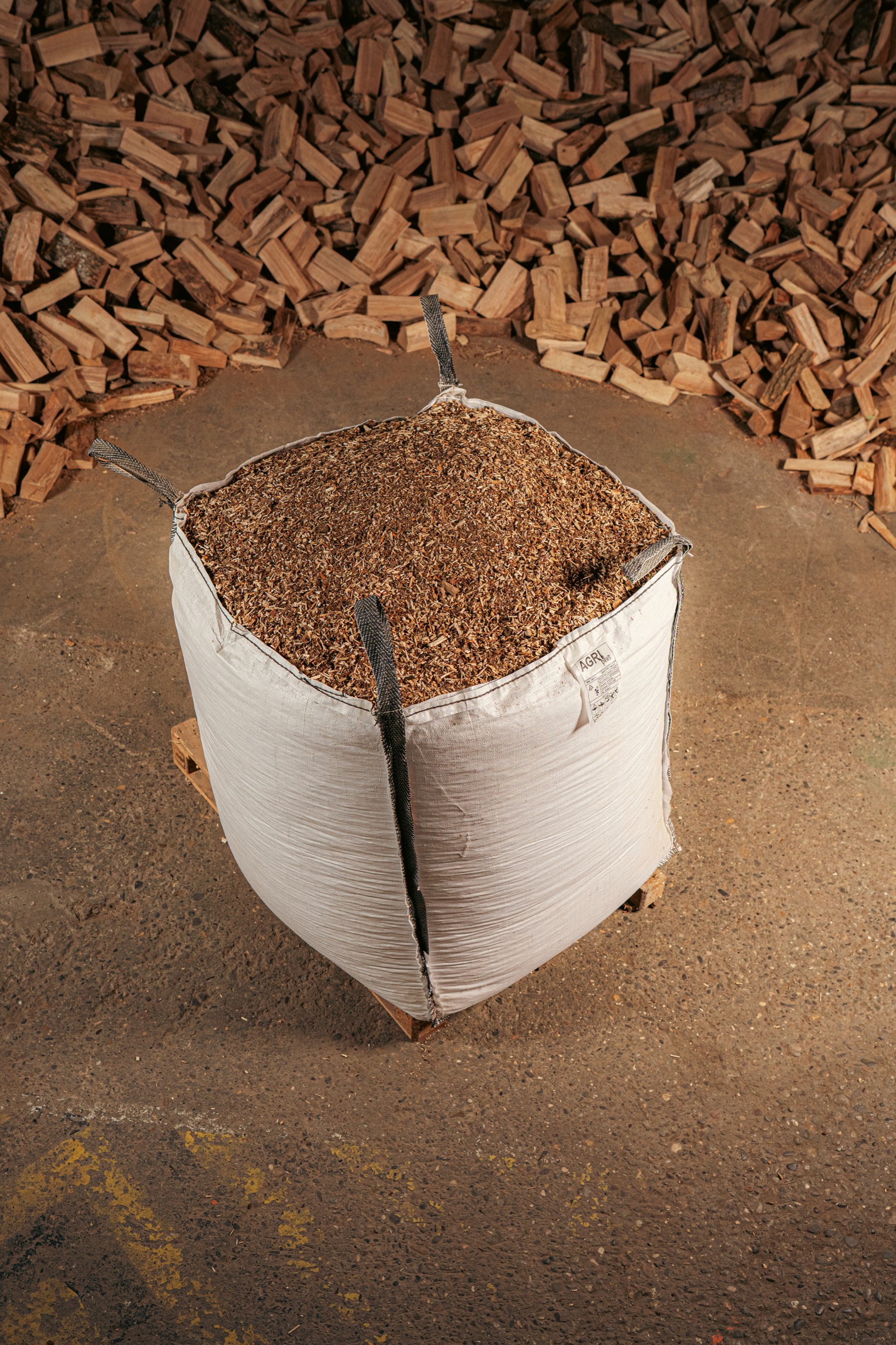 Brennholzpellets im BigBag