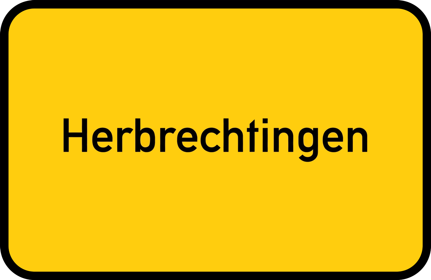 Ortseingangsschild Herbrechtingen